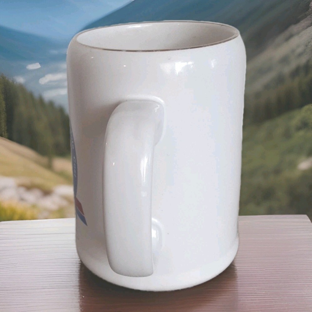 Vtg NASA Space Shuttle Challenger STS-41C Ceramic Mug Rocket Booster Engineer