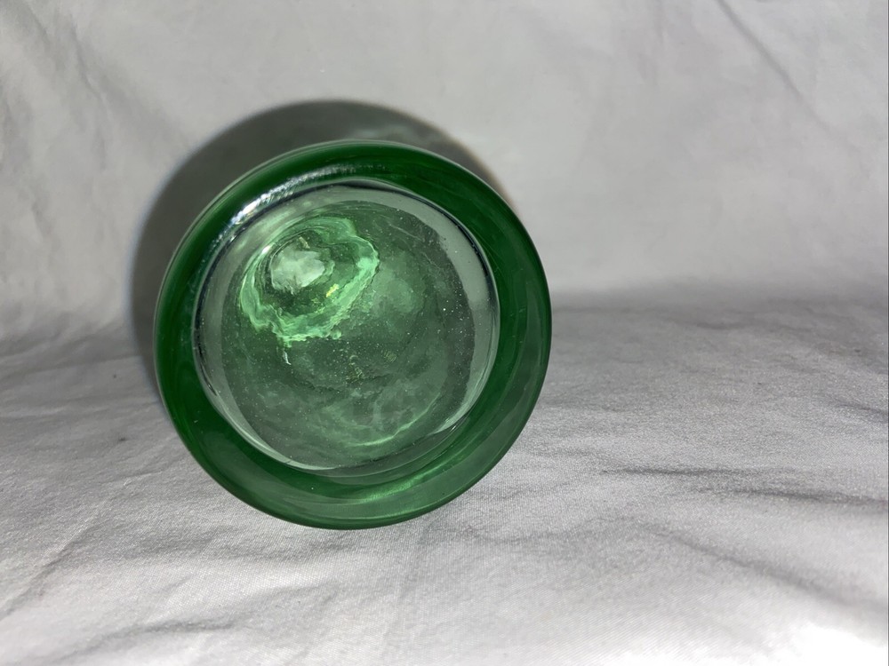 Vintage Green Perfume Jar Decanter