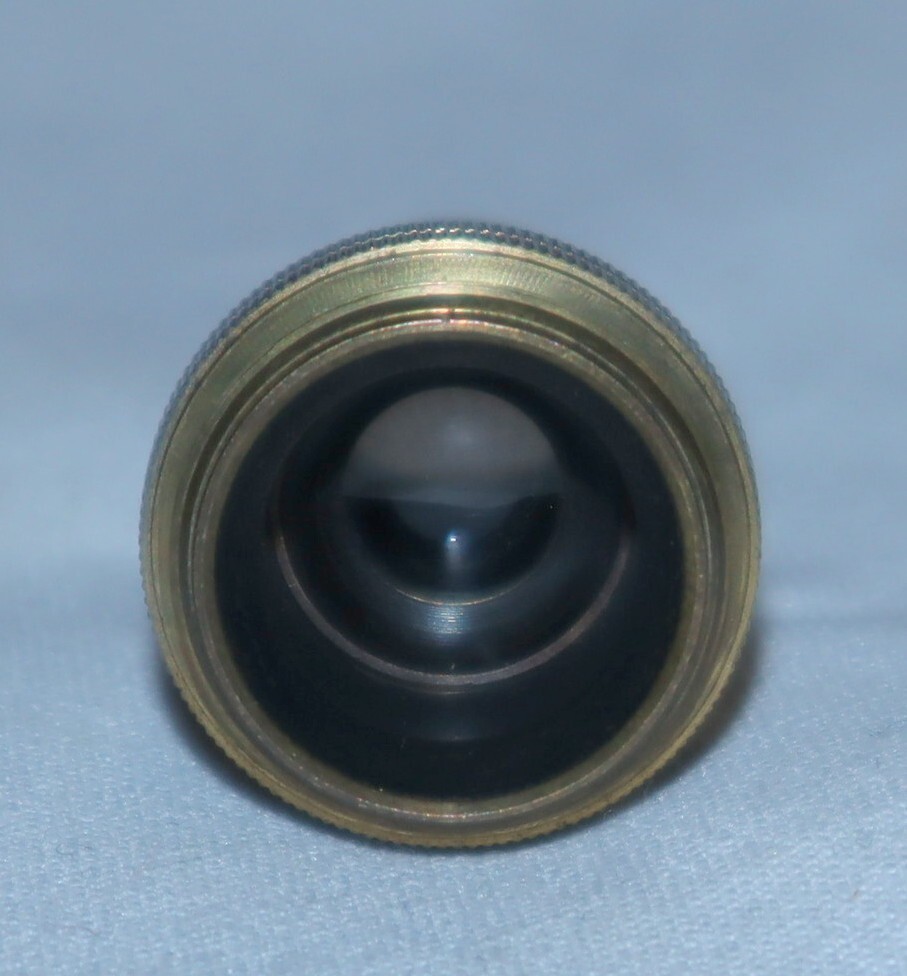 Brass Microscope Objective | *Vintage* 10x Lens No Brand Visible