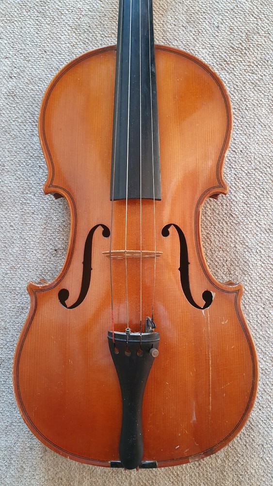 Nice old 4/4 Violin violon , 1 part back