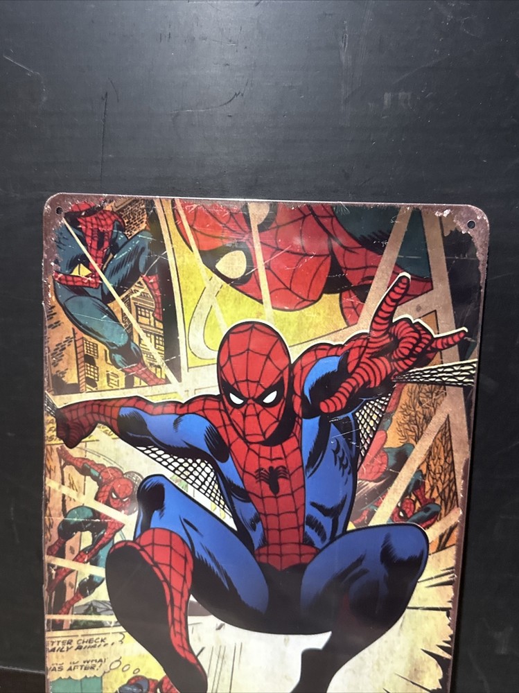 Spider-Man Small Repro Tin Sign