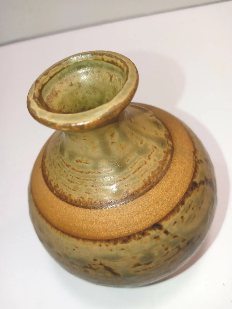 Earthly Studio Art Pottery Bud Vase
