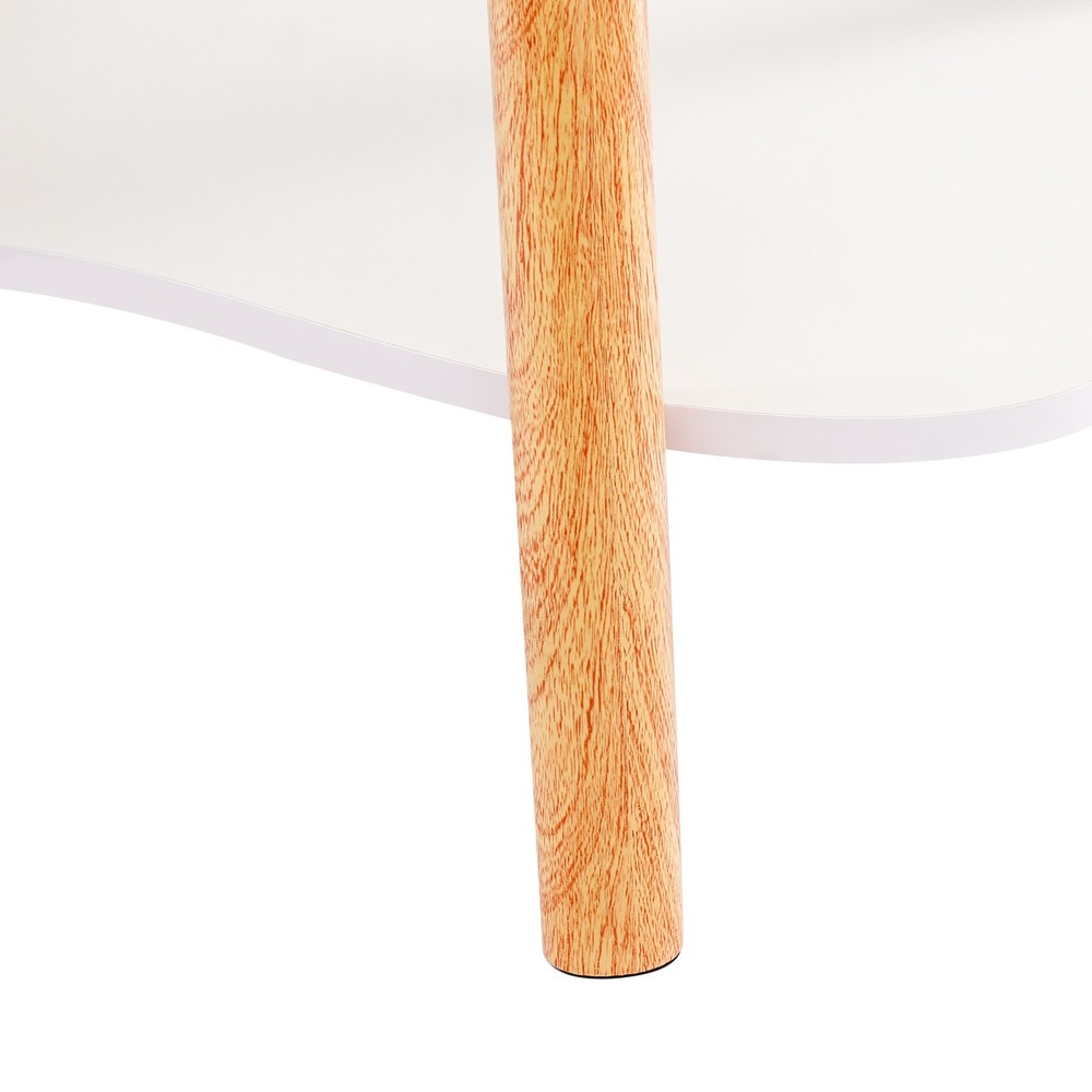 Cloud Coffee Table Cloud Shaped Coffee Table 2-Tier for Living Room Storage