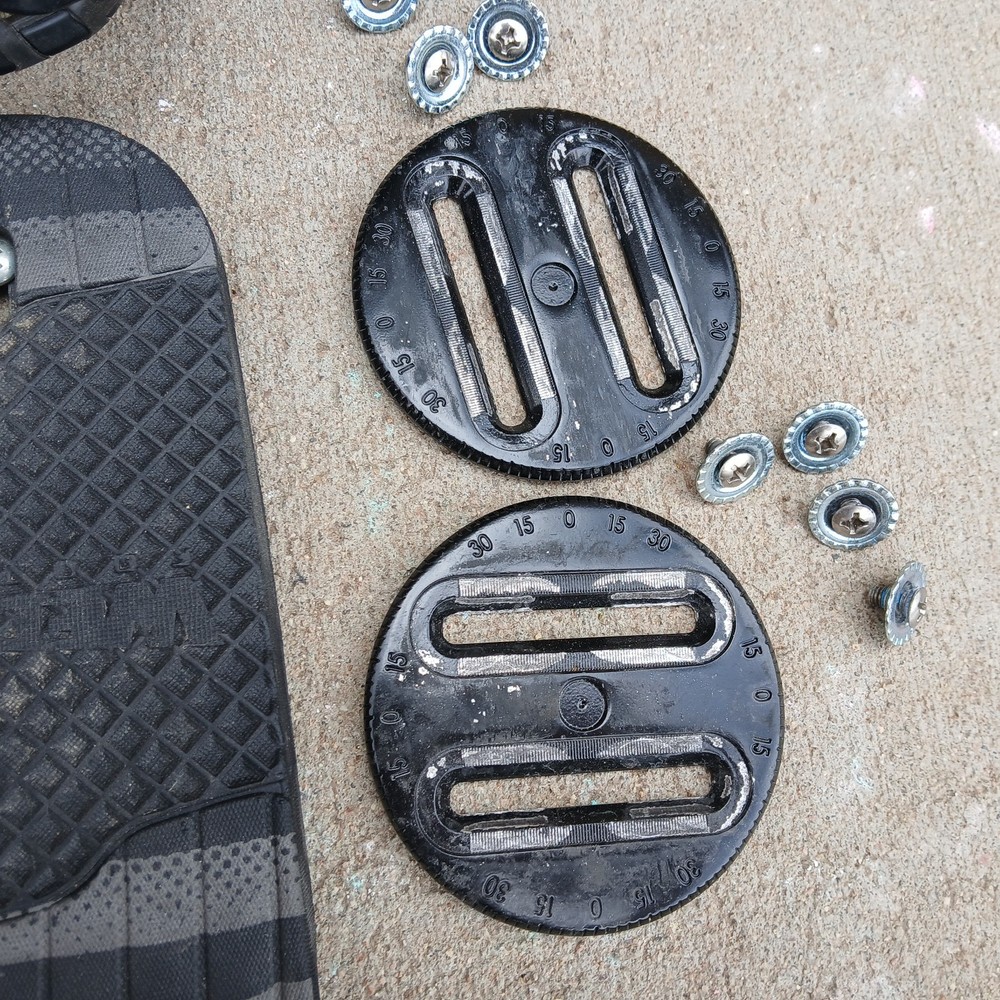 Vintage Ride Large EX Series Classic Snowboard Bindings Light Use Only