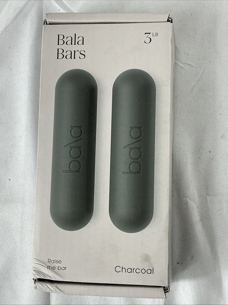 Bala Bars 2pc Hand 3 Pound Weight Set - Charcoal 3lbs