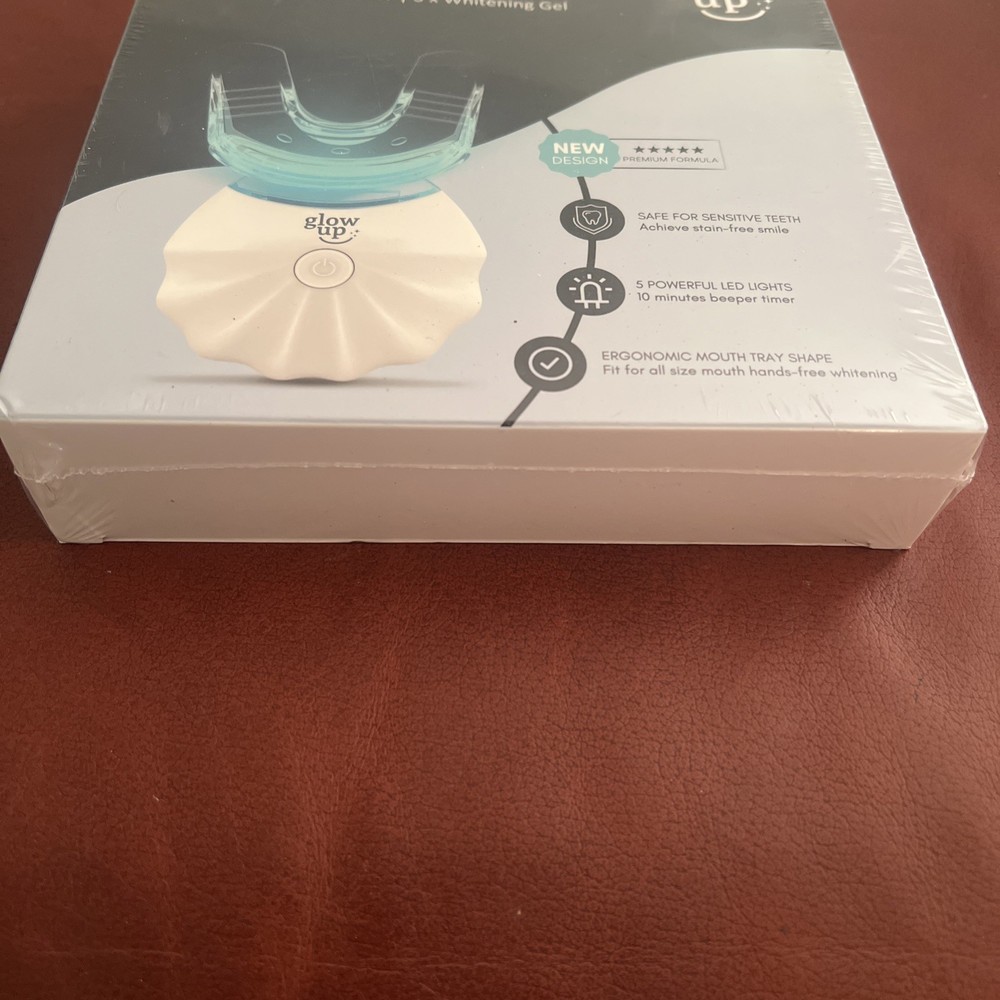 Glow Up Teeth Whitening Kit with UV Light (Refillable) See Des