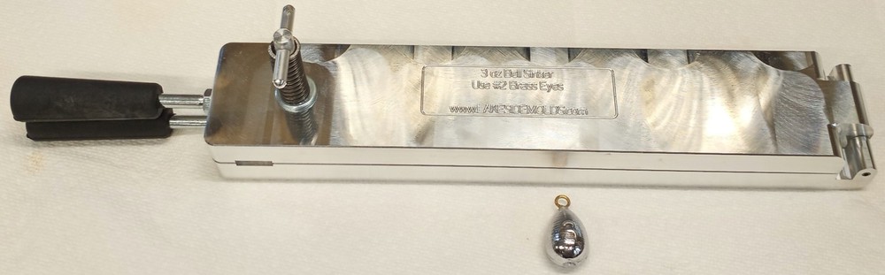 3 oz Bell Sinker Mold - ( Setup for #2 Eyes ) Aluminum CNC