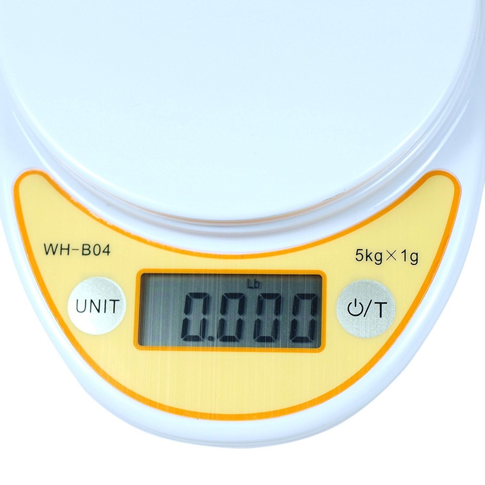 Multi Function Digital Kitchen Scale w/ Weighing Bowl for Food Kitchen 11lb 5kg
