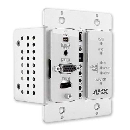 AMX DXLink Multi-Format Decor Style Wallplate Transmitter FG1010-325-WHMX