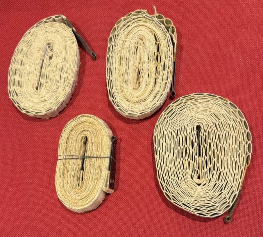 US ARMY BROWNING 1919 250RD CLOTH AMMO BELTS - LOT of 4 - Last of The Belts