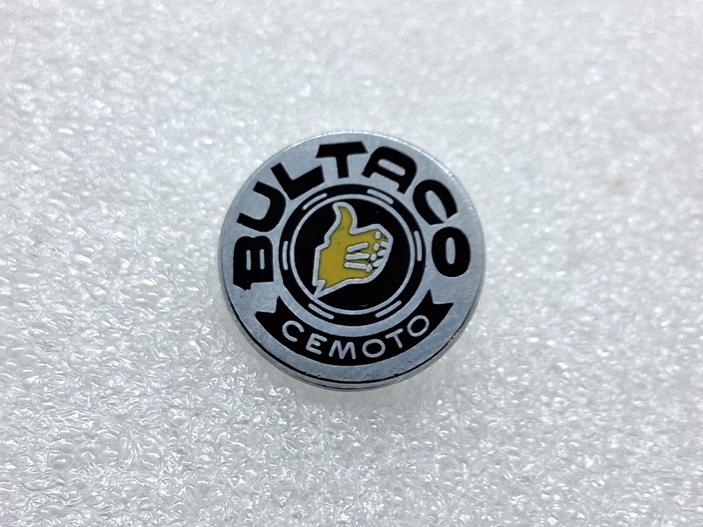 Bultaco Cemoto Motorcycle Pin