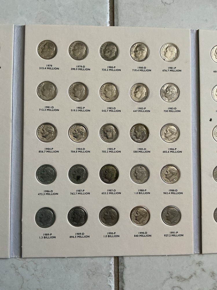 Roosevelt Dimes 1965 - 2003 Complete Set