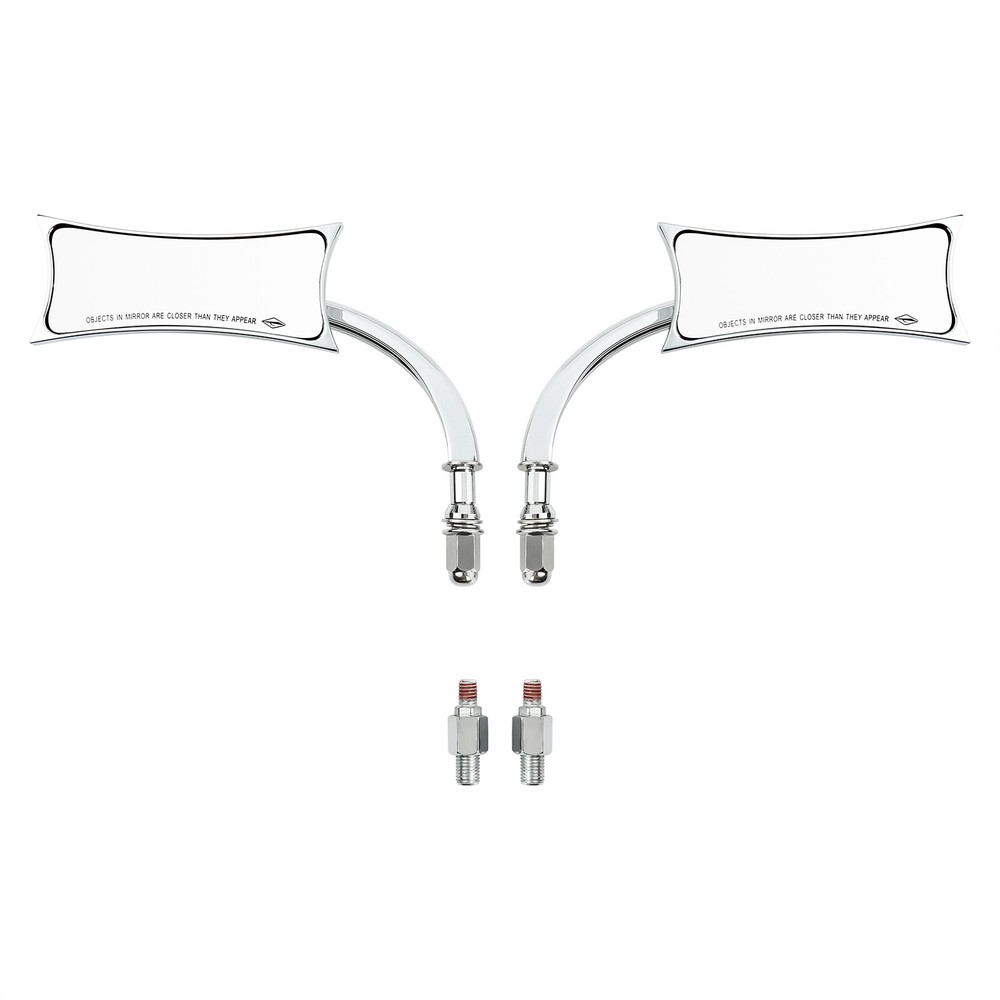 Motorcycle Chrome Rear View Mirrors For Harley Davidson Touring Custom Bagger