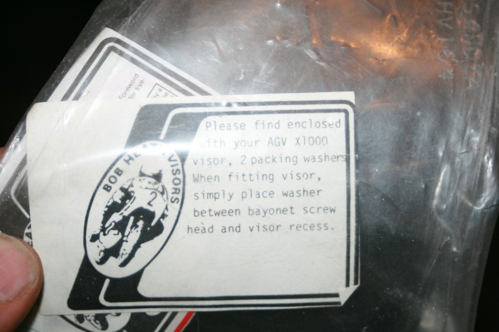 Bob Heath Clear Visor BHV164 AGV HELMETS X1000