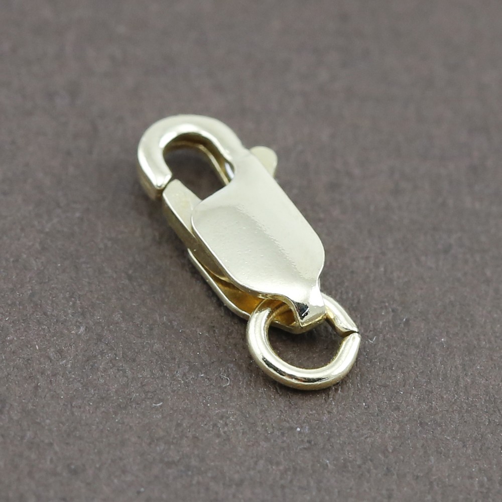 Genuine 9CT Solid Yellow Gold Parrot Clasp 8mm Italy Made