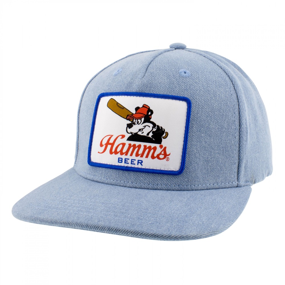 Hamm's Beer Baseball Batter Up Adjustable Hat Blue