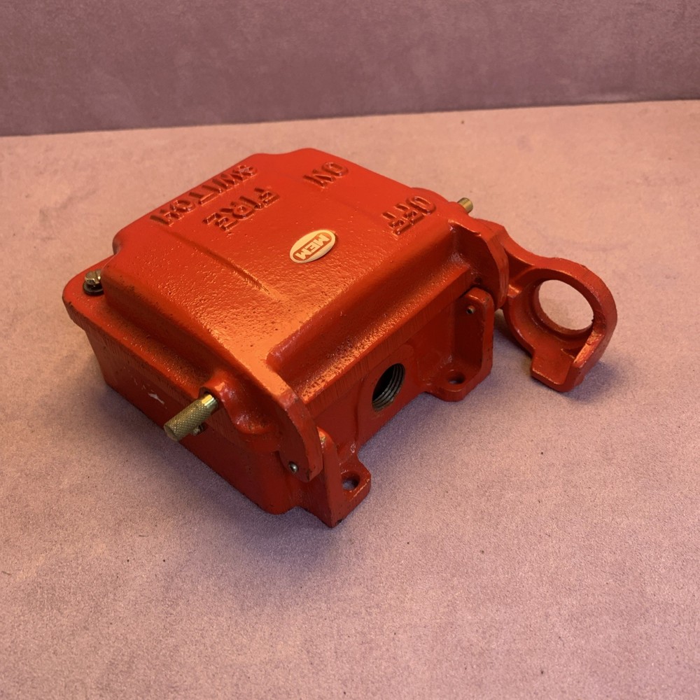 MEM Vintage Cast Iron Fire Switch Red