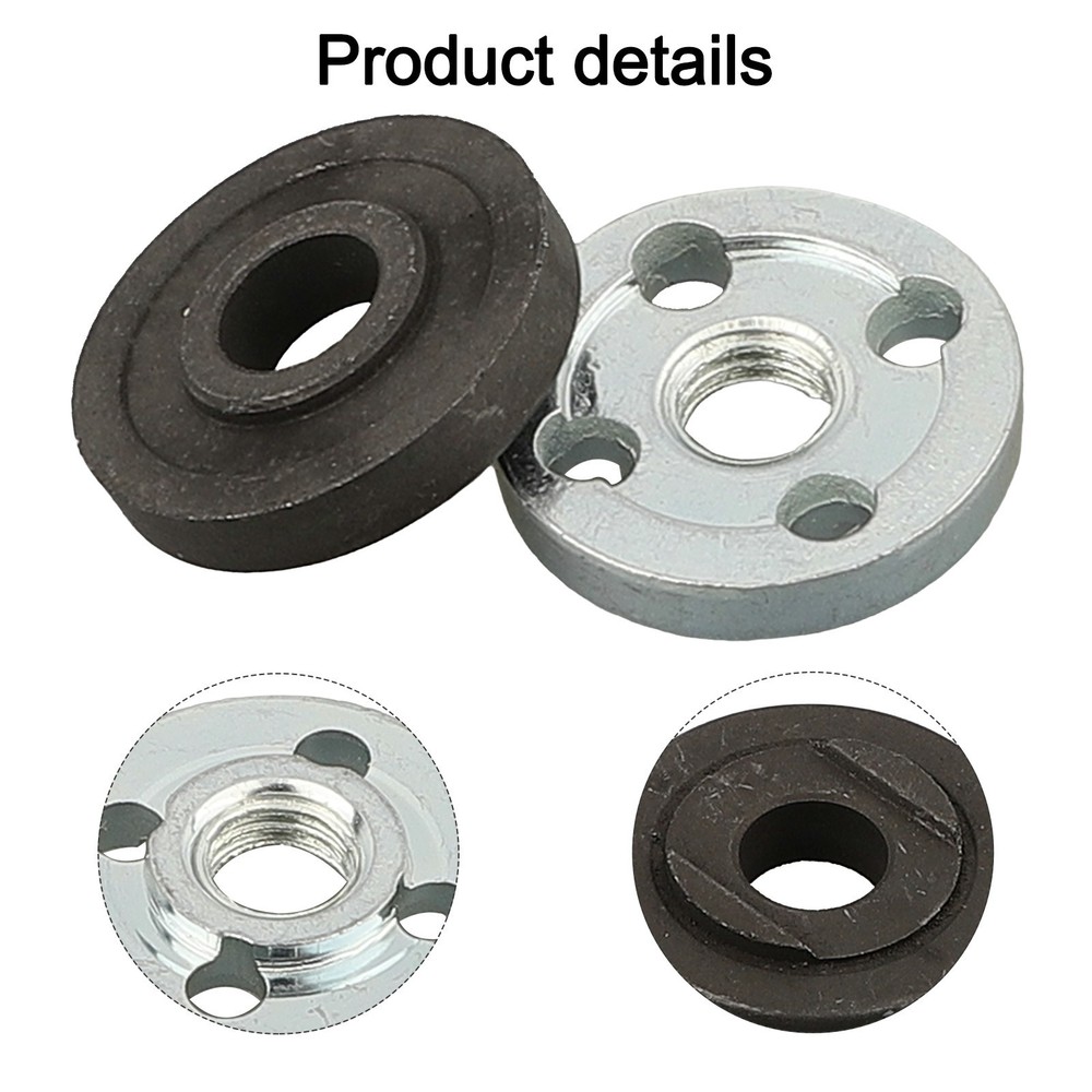 Angler Grinder Inner Outer Flange Nut Set M10 Thread Easy Installation