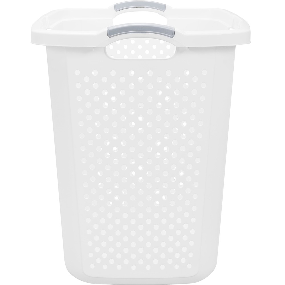 Large Laundry Hamper, 2.5 Bushel, White