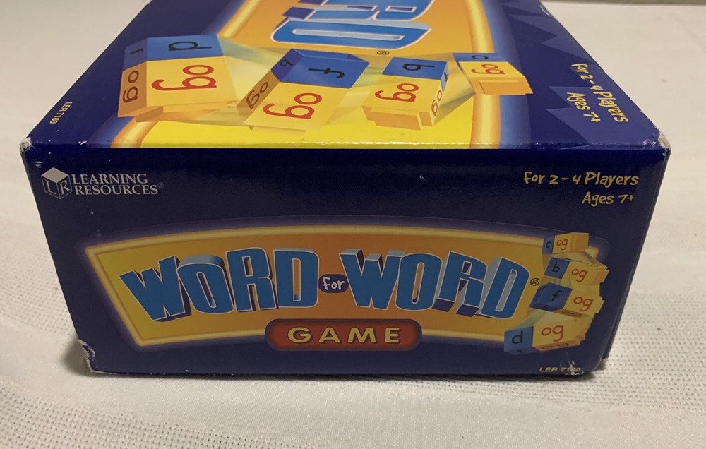 Learning Resources WORD FOR WORD Game w/ Reading Rods Educational Phonics