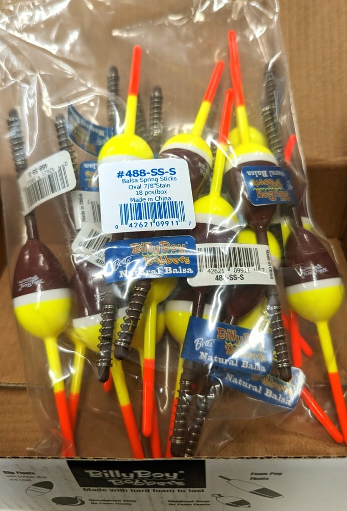 Betts Balsa Spring Sticks   Oval 7/8" Stain    #488-SS-S      18pc