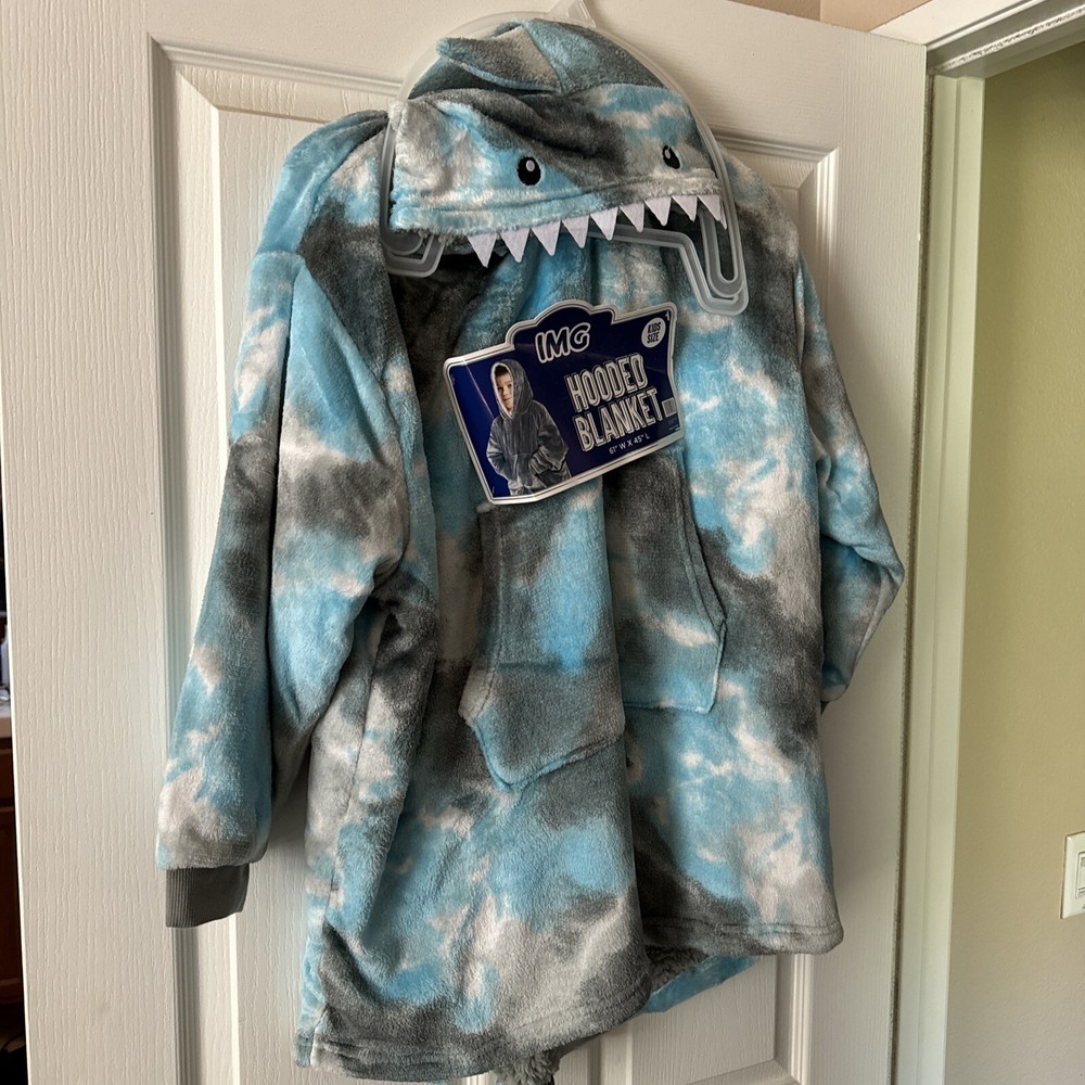 Kids Hooded Blanket Shark