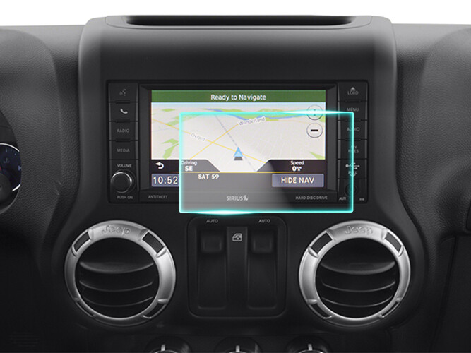Crystal Clear Screen Protector for 2014 Jeep Wrangler Vehicle Navigation