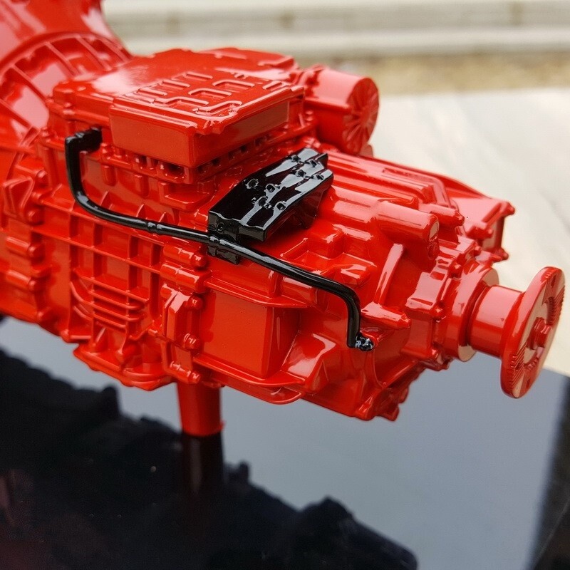 1:10 Cummins M15 Engine Transmission Construct Machine Equipment Diecast Model