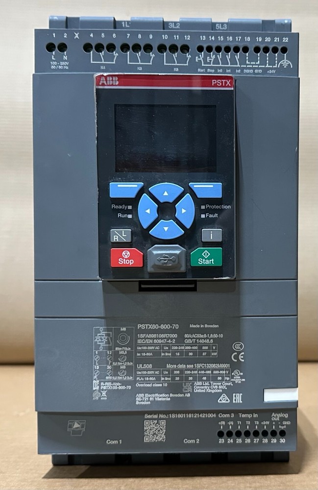 ABB PSTX60-600-70 SOFT STARTER FLAWED