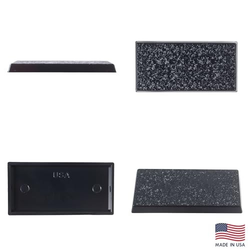 25x50mm Textured Plastic Rectangular Bases Wargames Table Top Games 60 Count