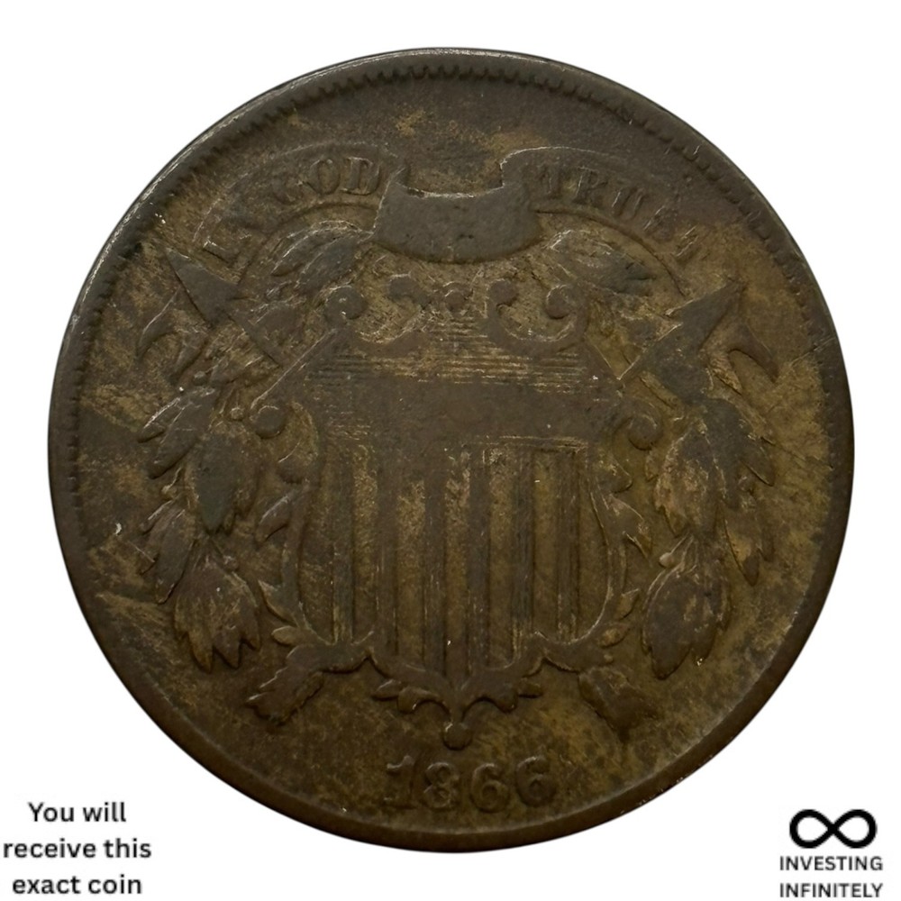 1866 2 Cent Piece X-1378