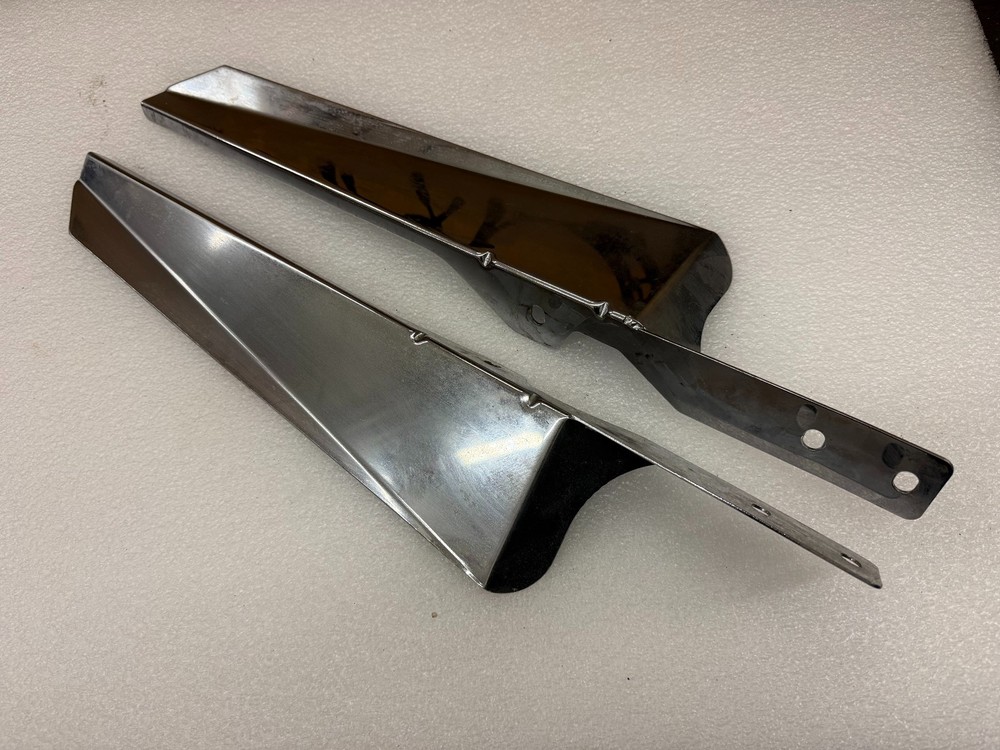 Harley Davidson Softail Front Chrome Fork Guard Covers Pair