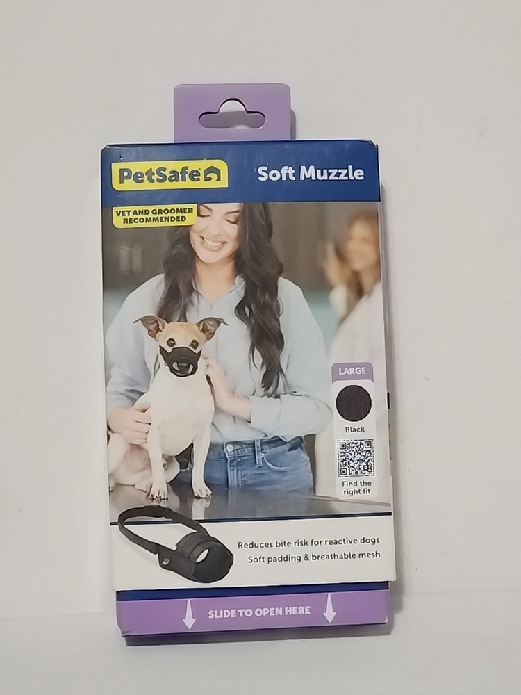 Petsafe Black Soft Muzzle Large