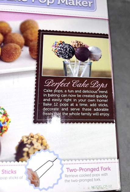 Babycakes CAKE POP MAKER w/ Box - Makes 12 - Unique Cake Option