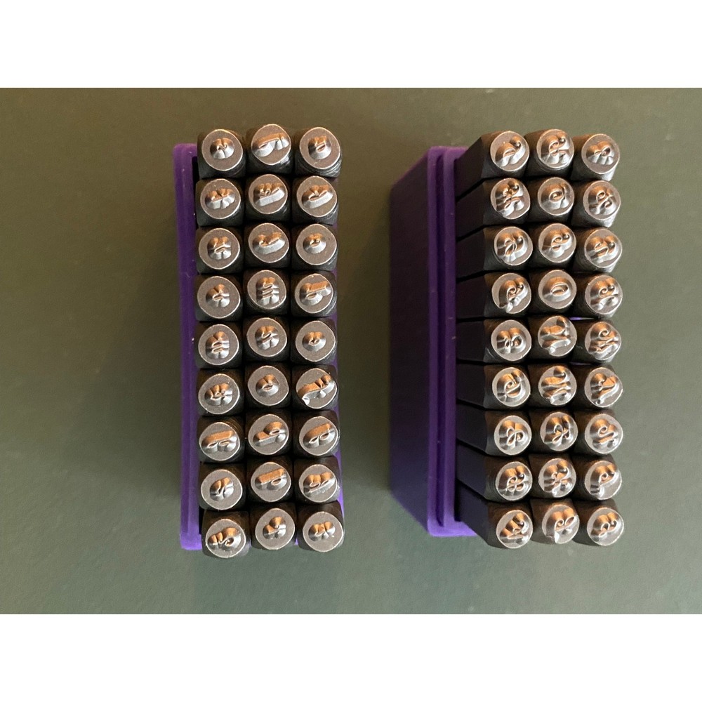 ImpressArt 3mm Basic Script Uppercase & Lowercase Letter Set