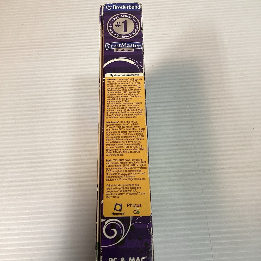 Print Master Platinum PC MAC DVD-ROM New Sealed