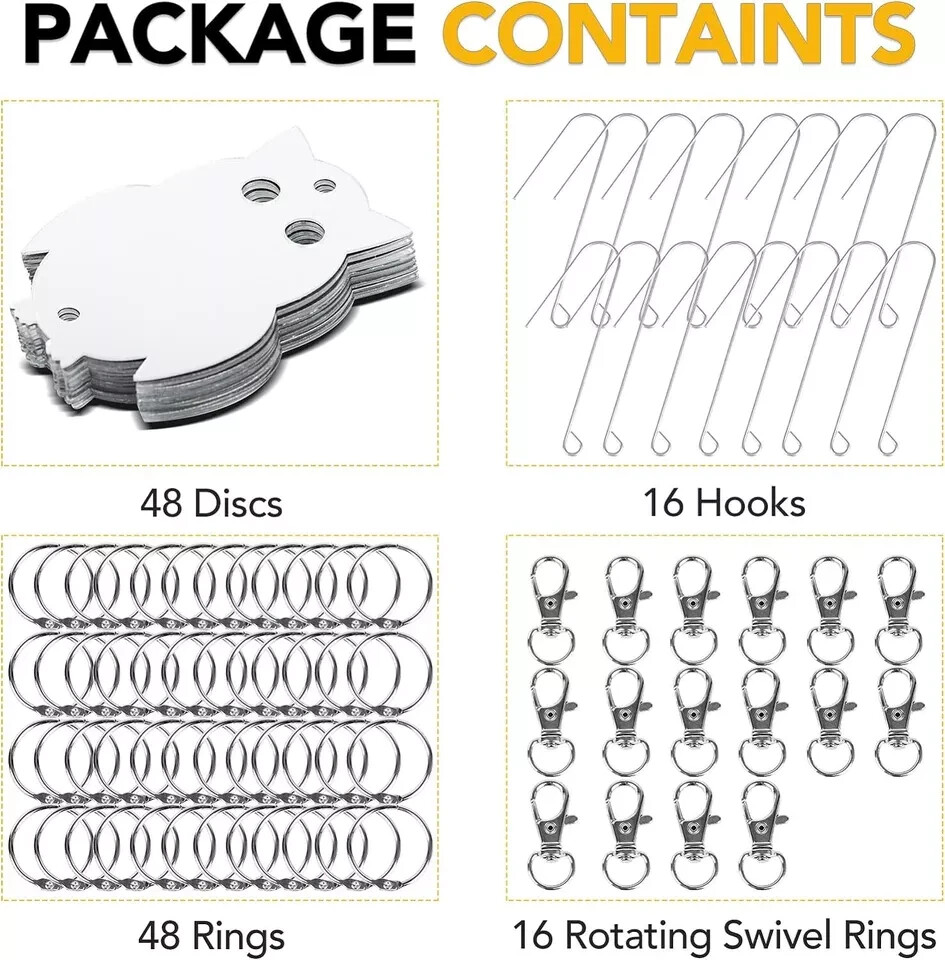 XPCARE 48PCS Bird Scare Devices - Owl Shape Reflective Discs - 48pack
