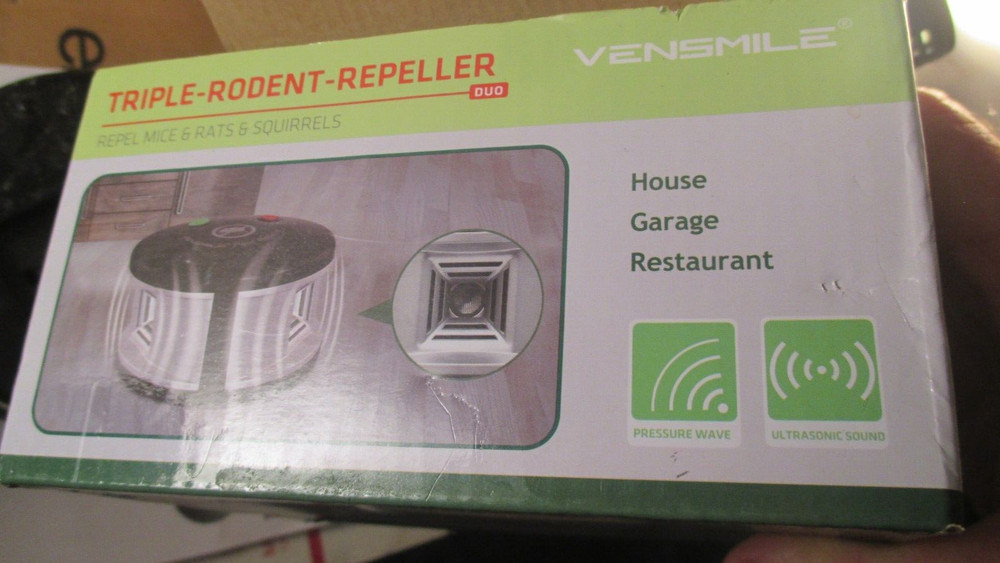 Duo Triple-Rodent-Repeller, Repels Mice & Rats & Squirrels