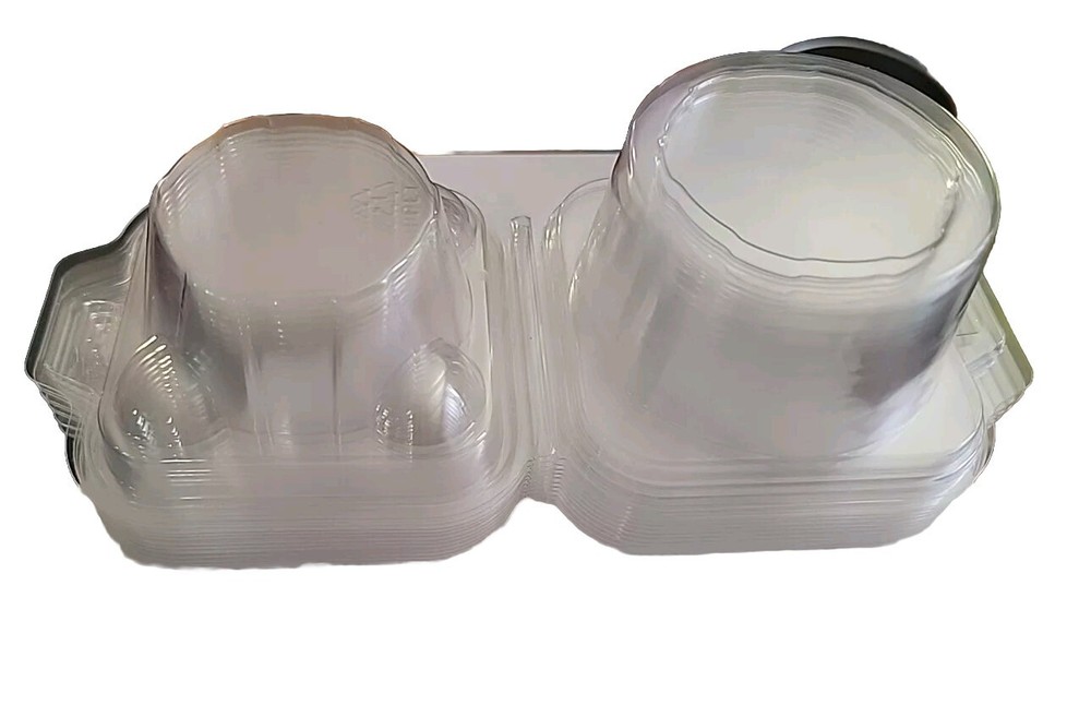 11 Pack Cupcake Containers Single Disposable Plastic Dome Holders Cake Boxes Cup