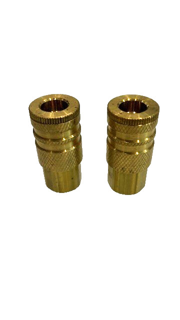 MSC PNEUMATIC HOSE COUPLING  THREAD  BRASS LOT OF 2