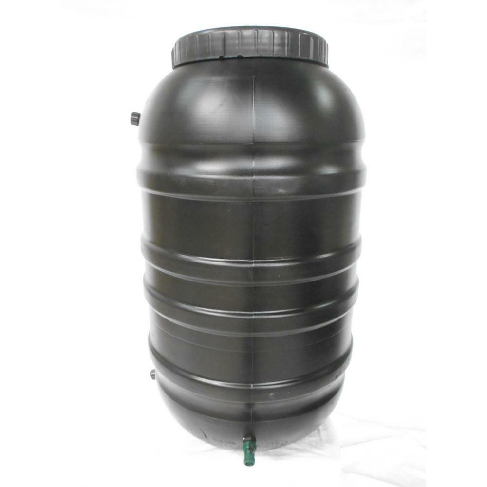 55 Gal. Black Rain Barrel