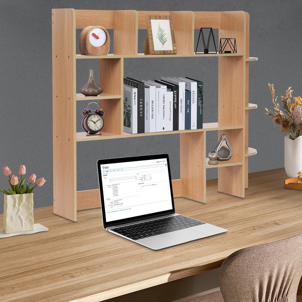 Storage Rack, Desktop Storage Rack, Desk Bookshelf Organizer Load Capacity: 3kg