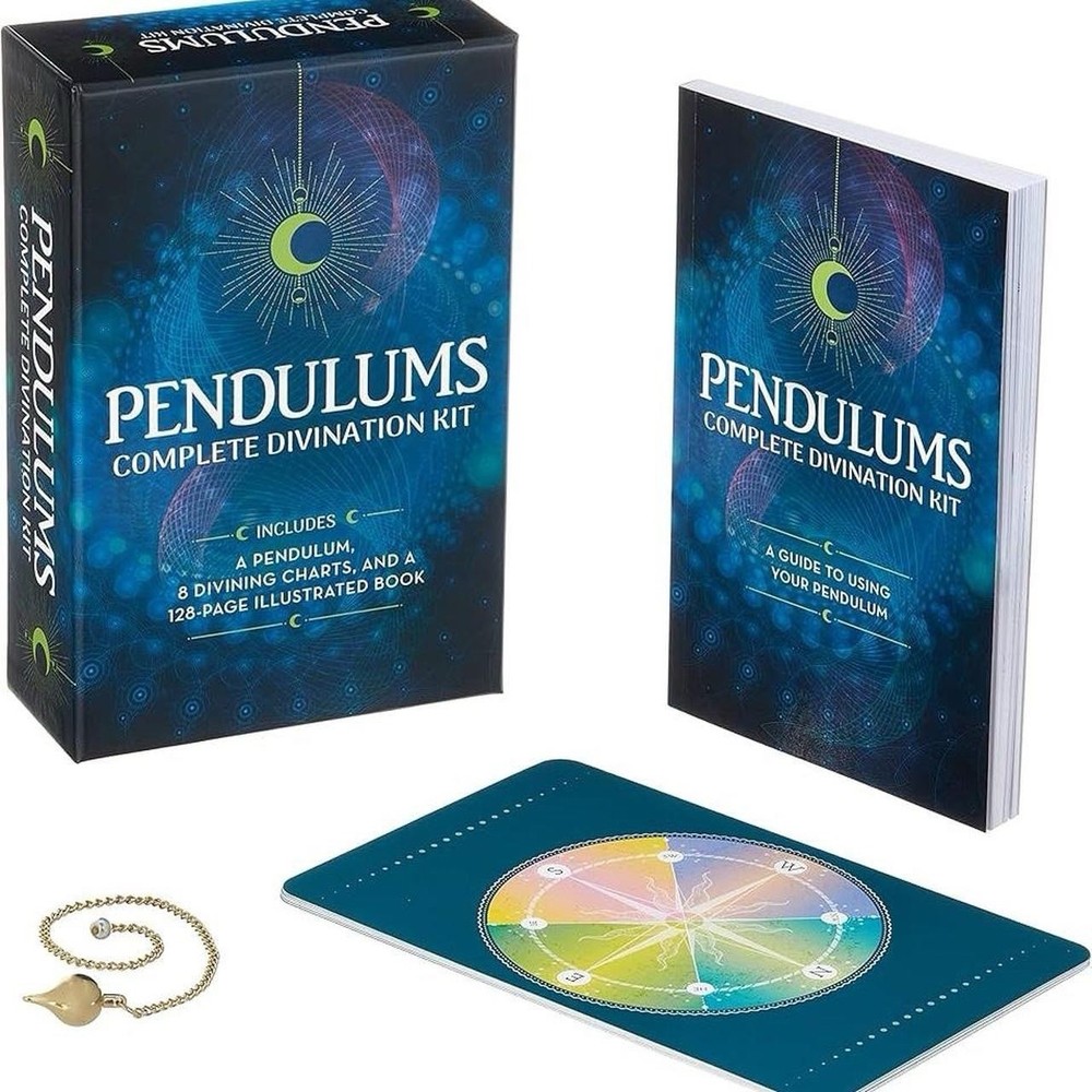 Brand New Pendulums Complete Divination Kit: Pendulum, Chart & Book