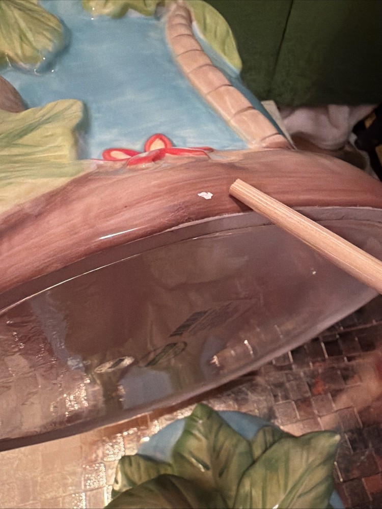 Juice Ceramic Dispenser With Monkeys Palms design