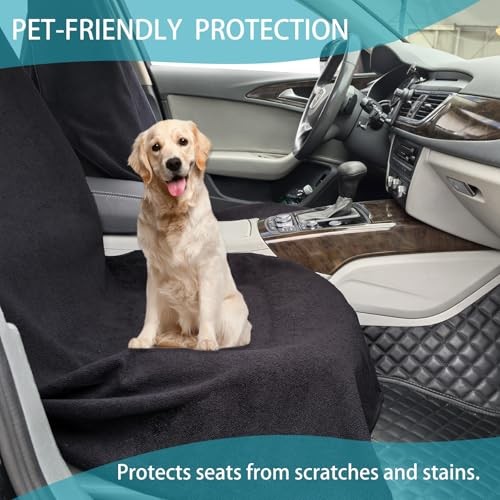Car Seat Covers Universal Car Protective Front Seat Covers 2 Pack Black