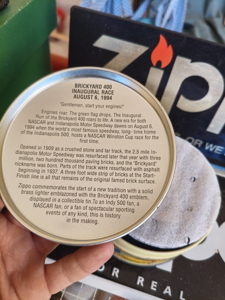 Zippo Lighter INDIANAPOLIS BRICKYARD 1994 NEW