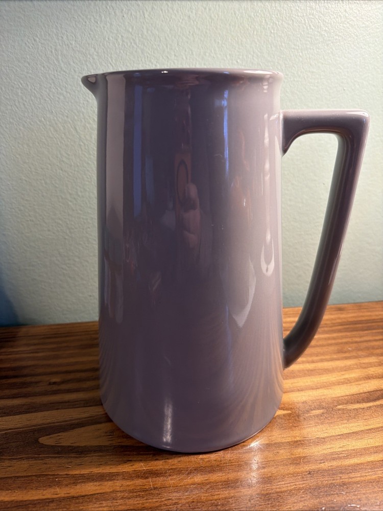 Gray Ceramic Restoration Hardware Stoneware Pitcher 9"