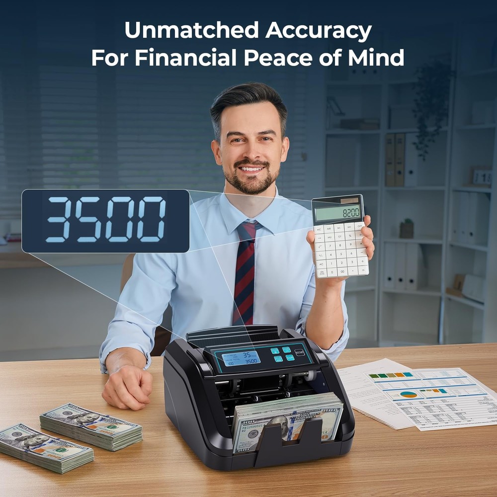 IMC51 Money Counter Machine Count Value, Add+Batch/Add+ Value Mode Bill Count...