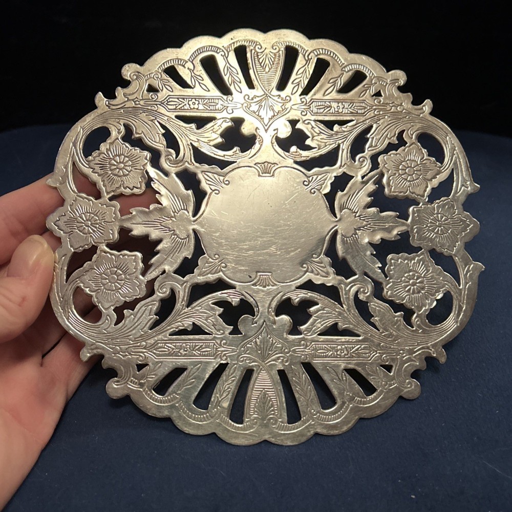 SILVER PLATED TRIVET VTG
