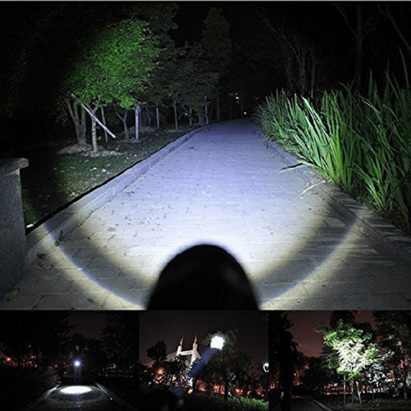 Super Bright Tactical LED Flashlight High Powered 5 Modes Zoomable Aluminum